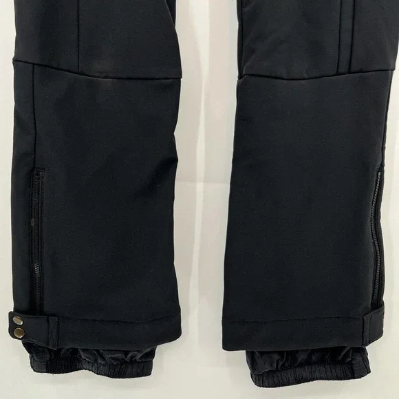 Obermeyer Black Ski/Snowboard Pants Loop Snap Closure Zip Pockets Women's Size 4 - Picture 3 of 8